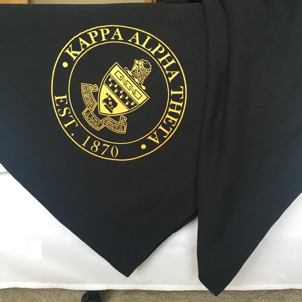 Kappa Alpha Theta sorority blanket